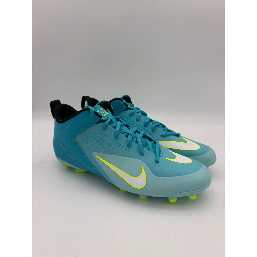 Nike Huarache 9 Varsity Lacrosse Cleats Baltic Blue Volt CZ6558-400 Mens 12